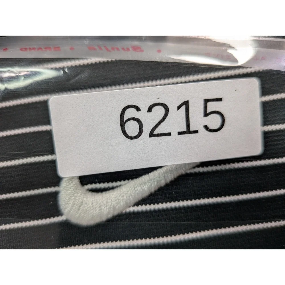 Nike Golf Dri-FIT Polo Shirt Mens XL Black White Striped AJ5482-010 Short Sleeve